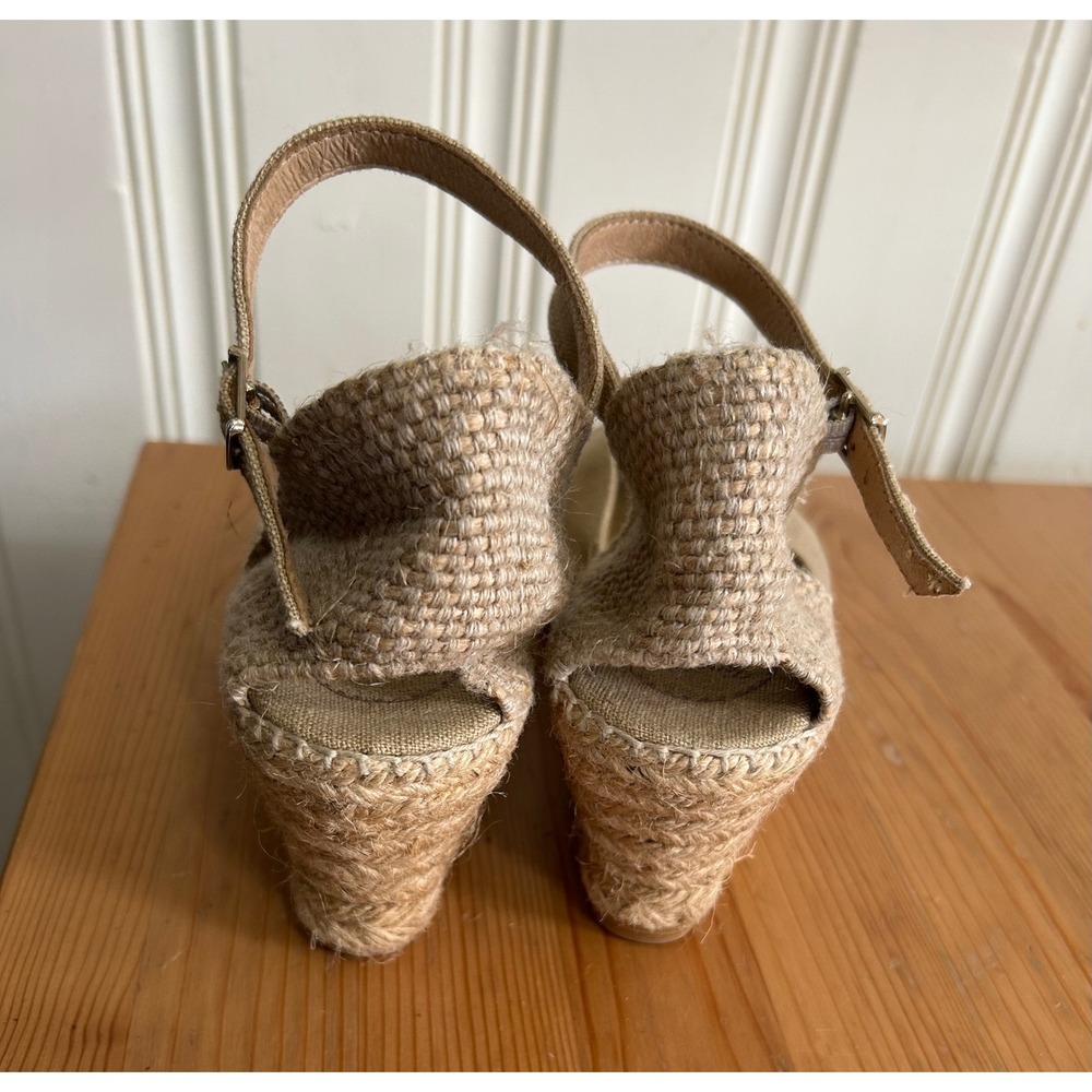 Toni Pons Tan Caldes Espadrille Wedge Sandal Made in Spain Women 39 US 8.5 - Picture 6 of 10